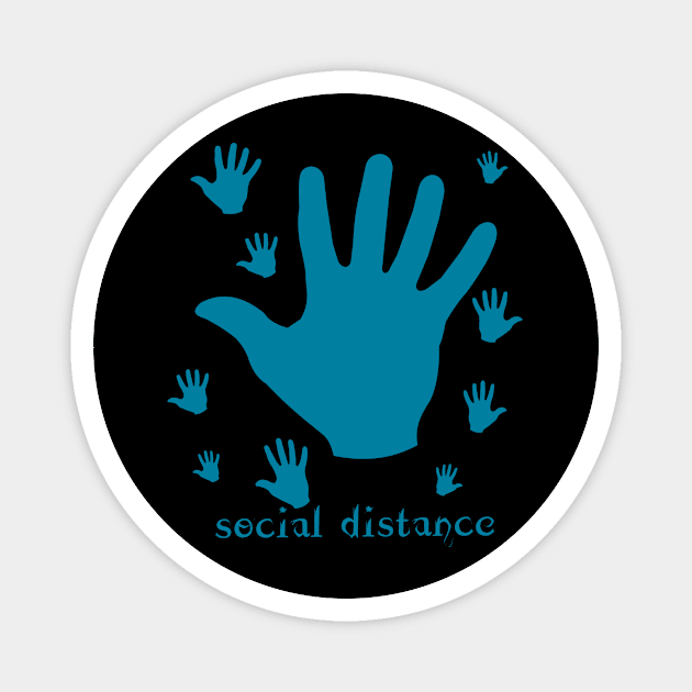 Social distance Magnet by mypointink